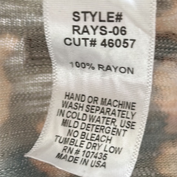 Hard Tail Tie-Dye Oversized Cropped Rayon Knit Sweater/ Top w Dolman Sleeves - Picture 13 of 14